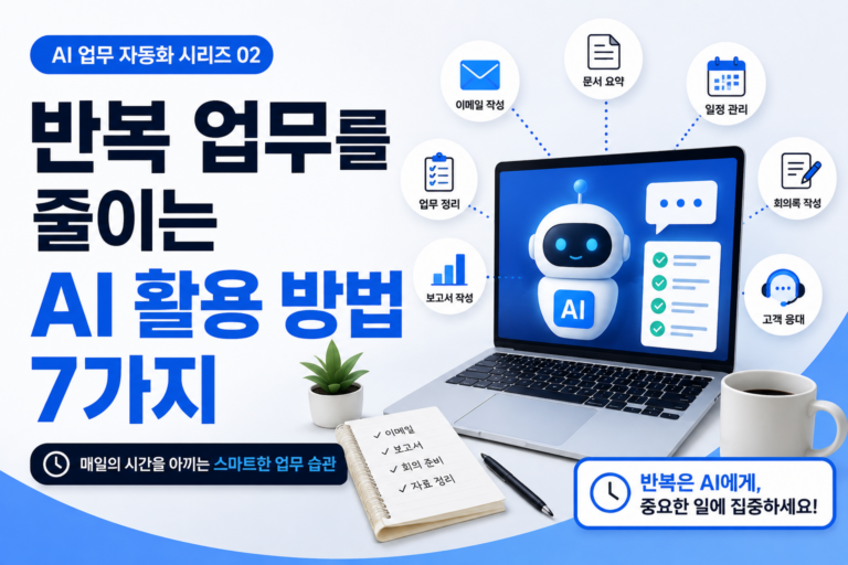 반복 업무를 줄이는 AI 활용