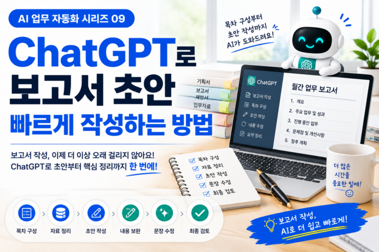 ChatGPT로 보고서 초안
