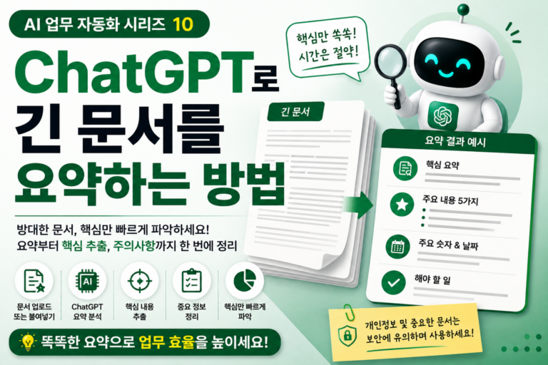 ChatGPT로 긴 문서