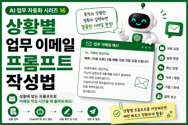 상황별 업무 이메일 프롬프트