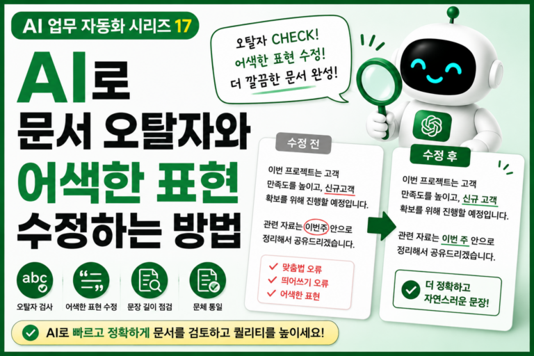AI 문서 교정, 더 깔끔하게