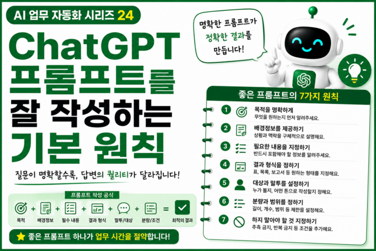 ChatGPT 프롬프트 작성 7가지