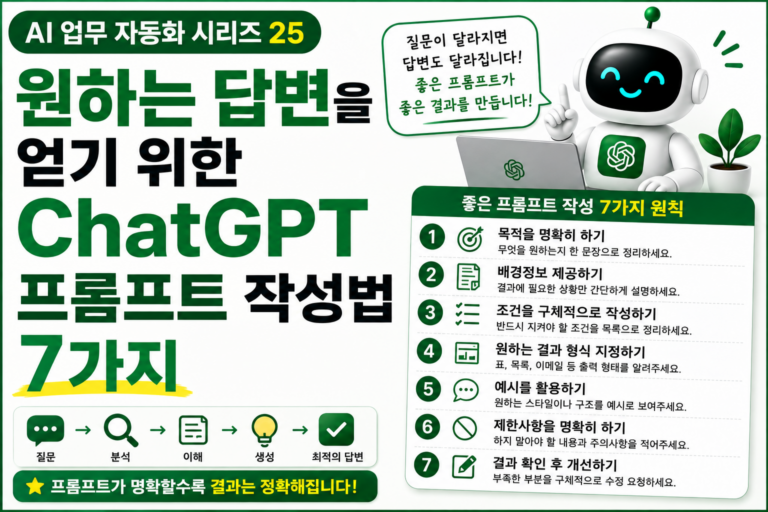 ChatGPT 프롬프트 작성법