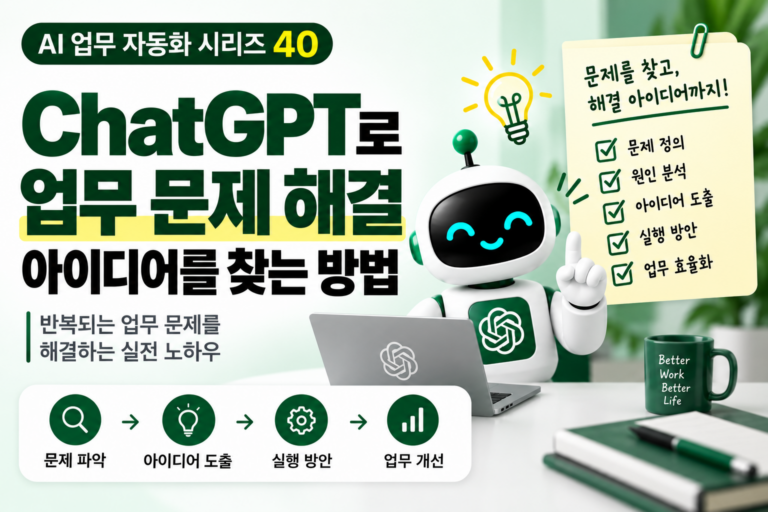 ChatGPT로 밀린 업무 다시 계획하기